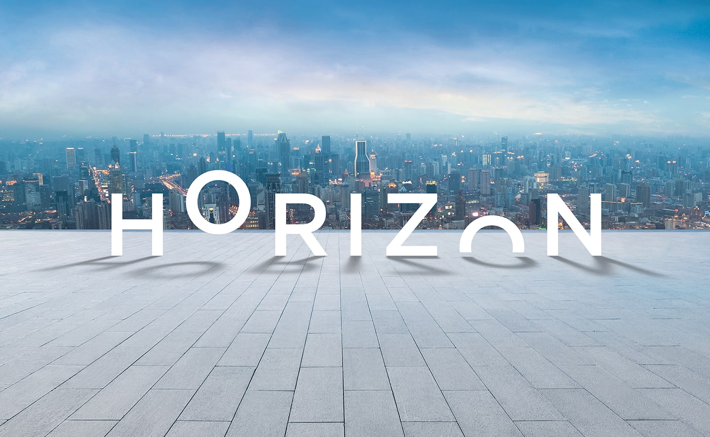 horizon logo on rooftop
