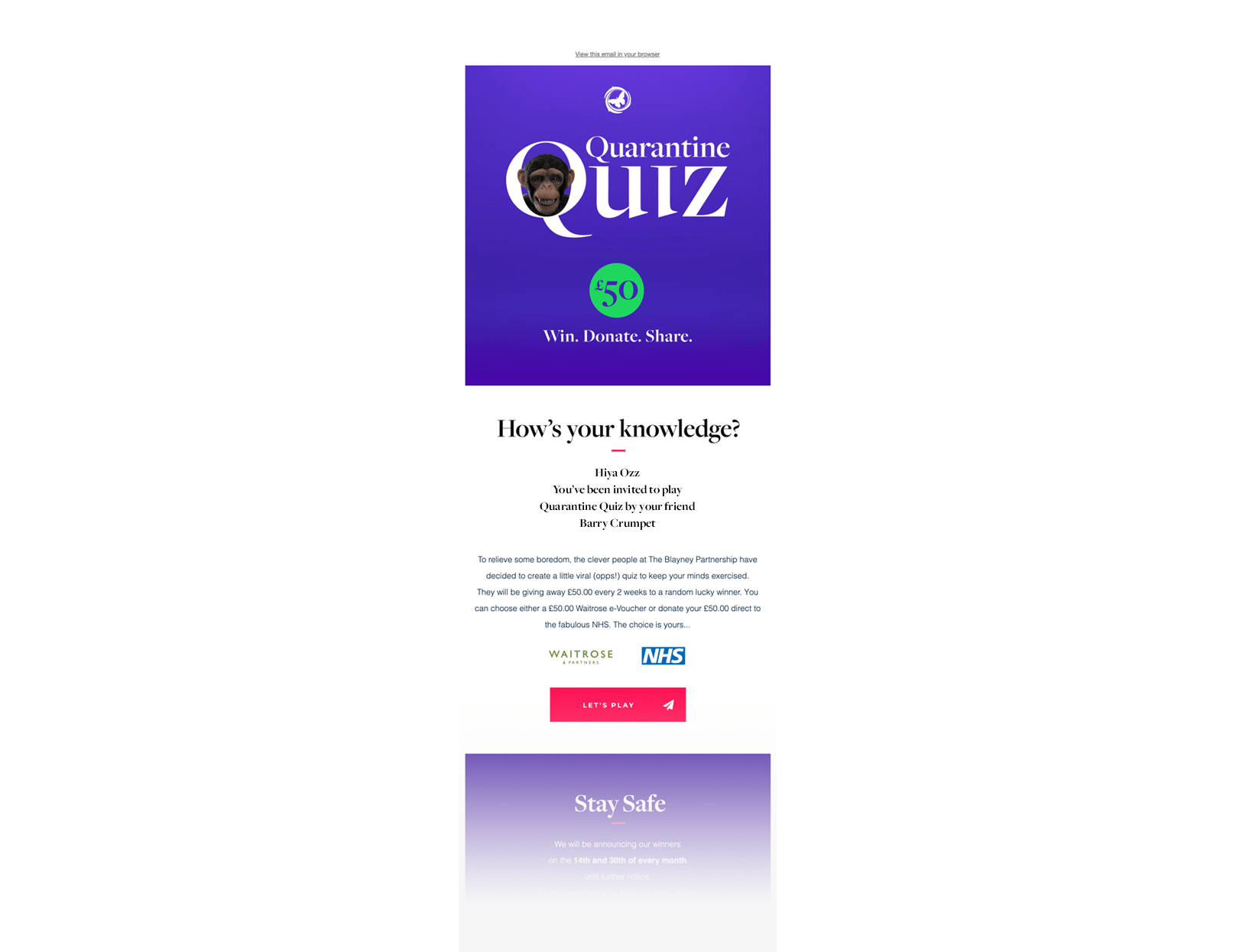 quarantine quiz preview