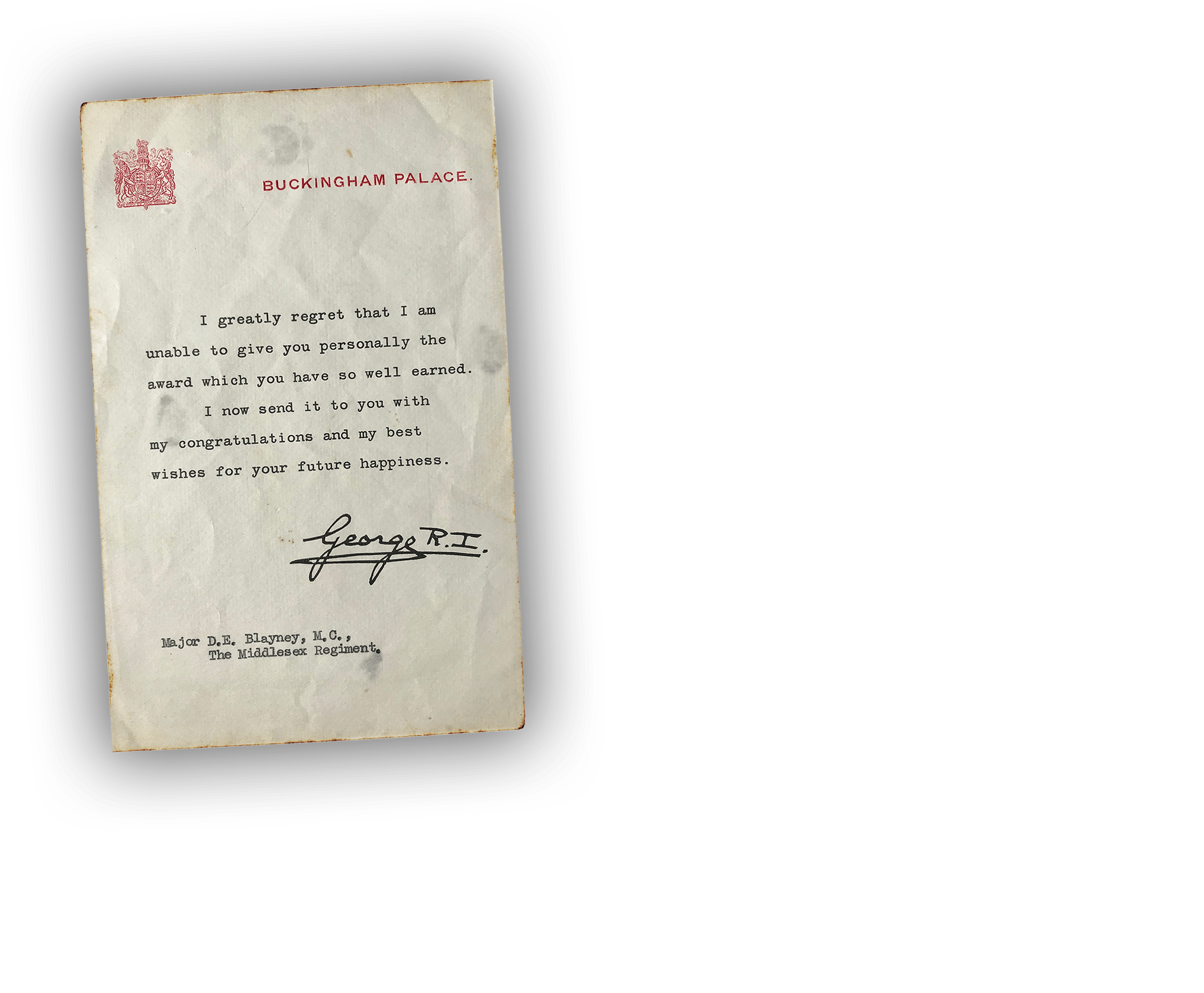 ve day letter image