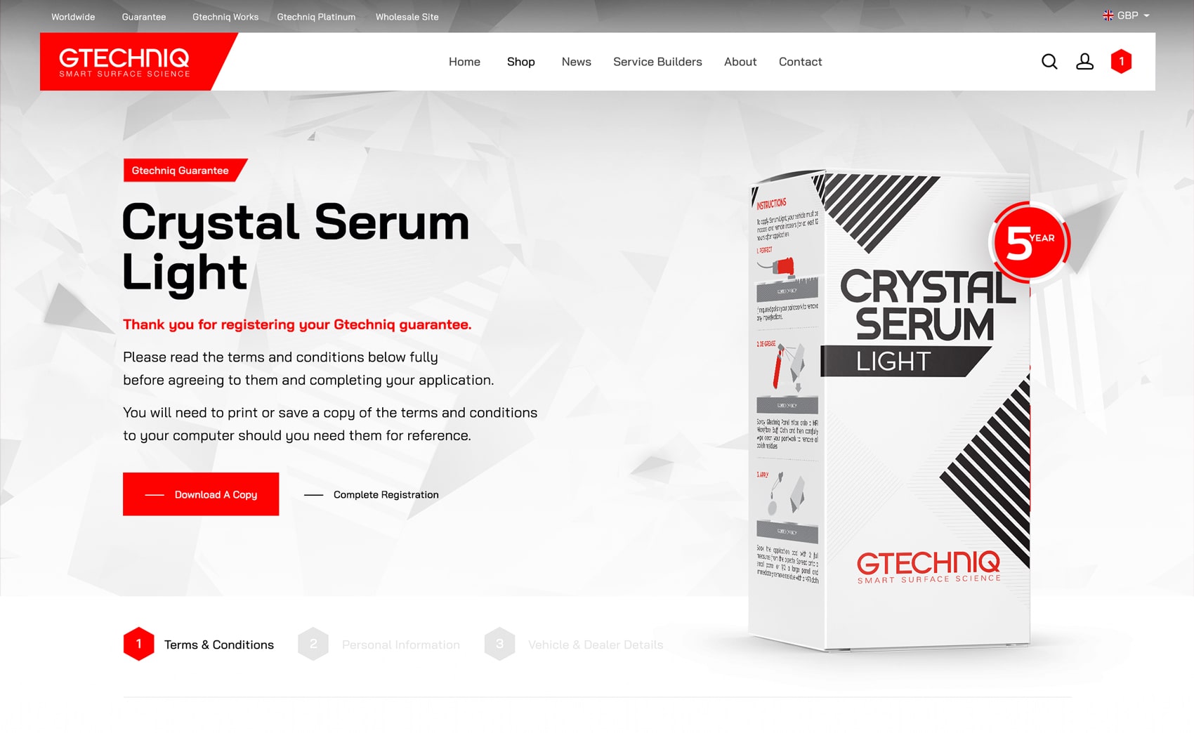 crystal-serum-light-min gtechniq website design preview